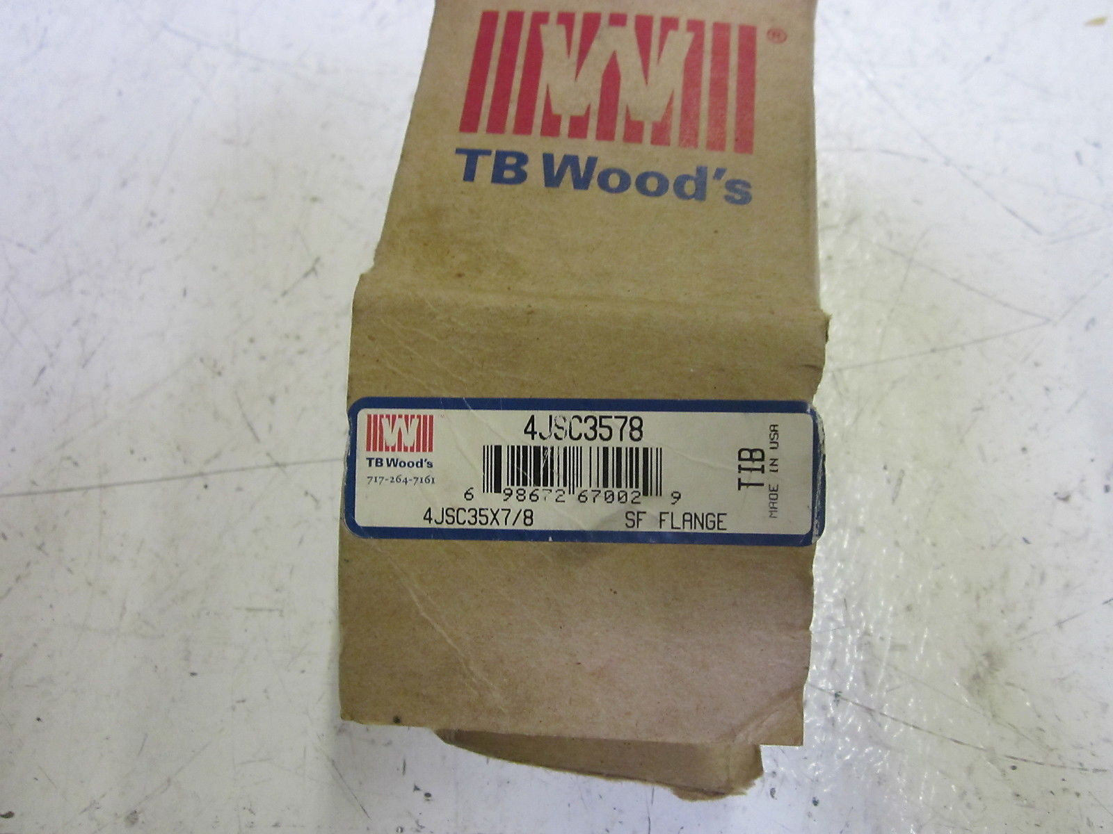 TB WOODS 4JSC3578 SF FLANGE BORE *NEW IN BOX*