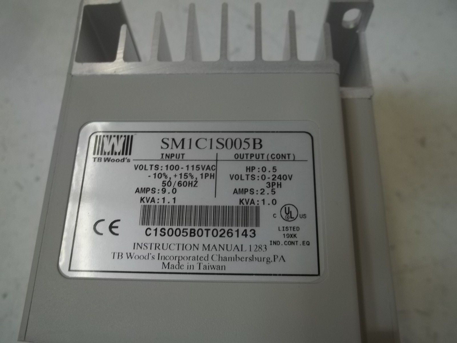 TBWOODS SM1C1S005B AC INVERTER *NEW IN BOX*