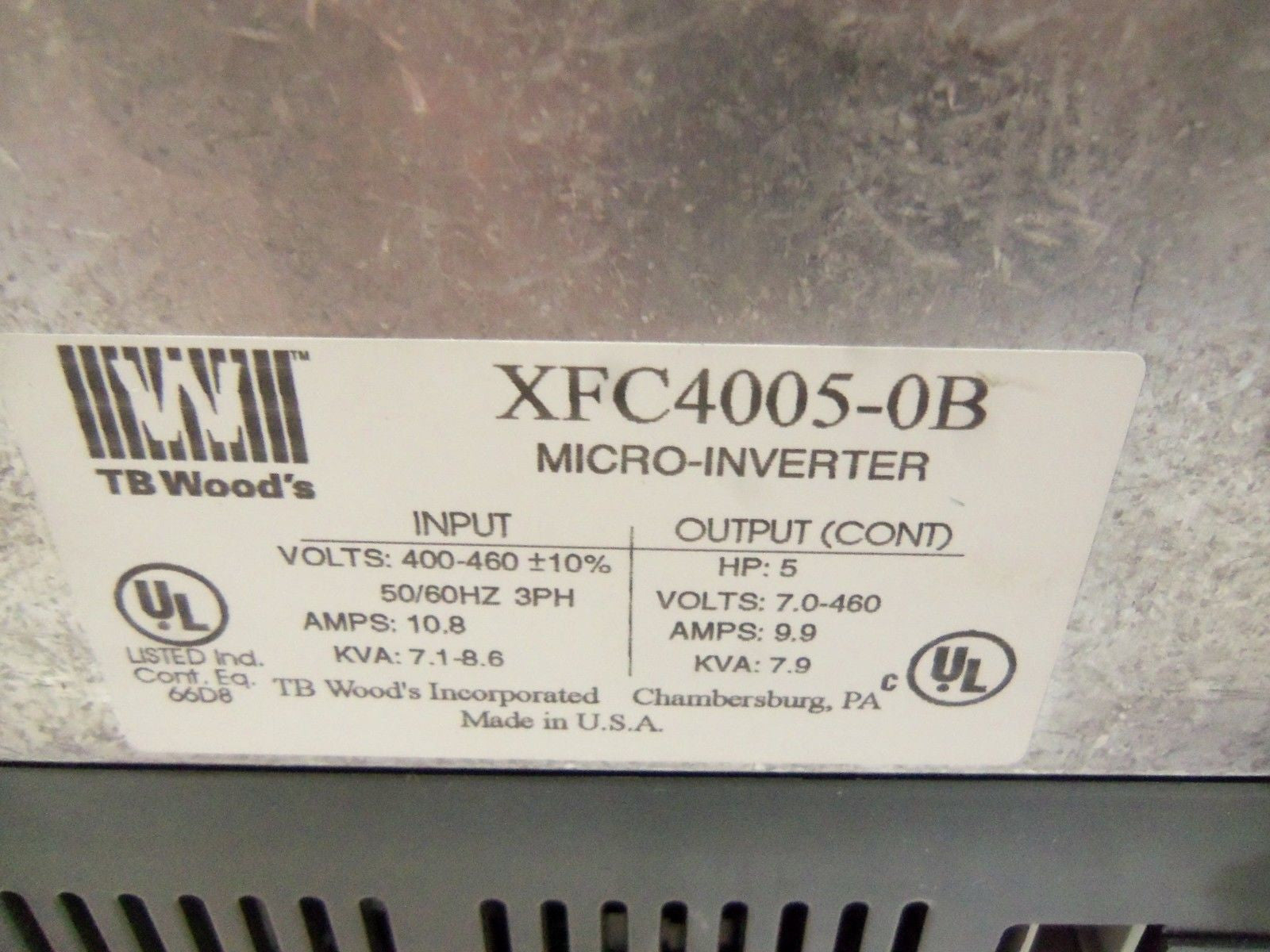 TB WOODS XFC4005-0B AC INVERTER DRIVE *NEW NO BOX*