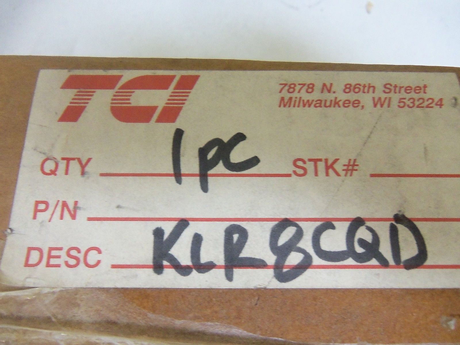 TCI KLR8CQD *NEW IN BOX*