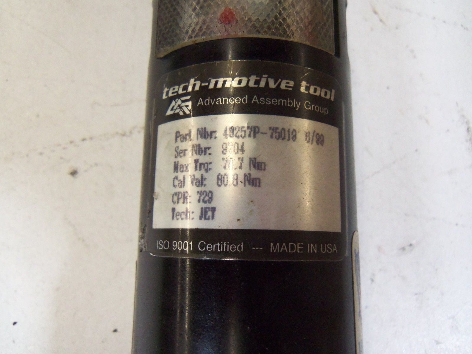 AAG TECH-MOTIVE TOOL 40257P-74019 NUT RUNNER *USED*