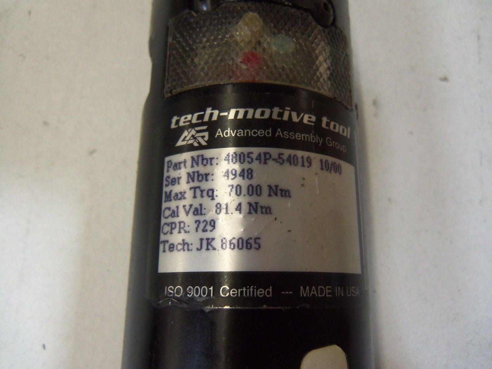 AAG TECH-MOTIVE TOOL 48054P-54019 NUT RUNNER *USED*