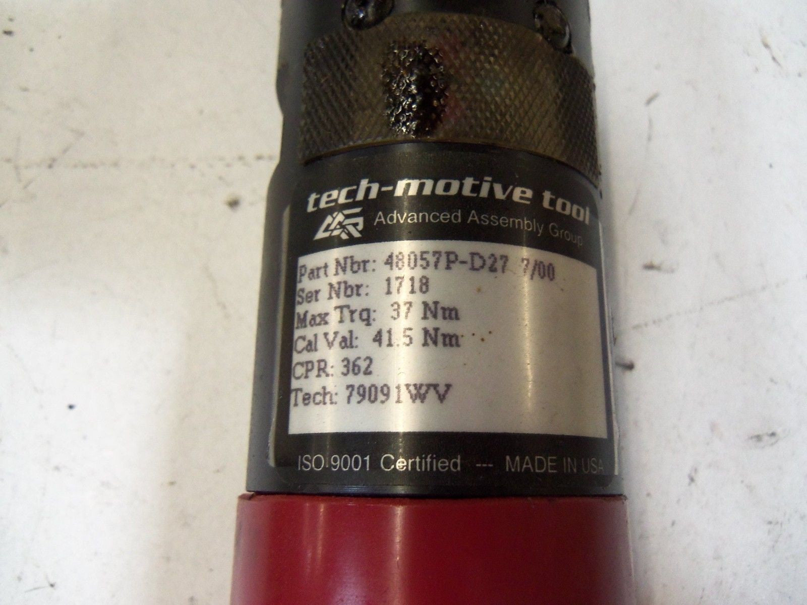 AAG TECH-MOTIVE TOOL 48057P-D27 NUT RUNNER *USED*