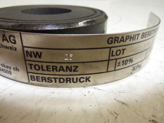 TECHEMA D422-1-36.25 RUPTURE DISK *USED*