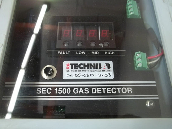 TECHNILAB SEC 1500 GAS DETECTOR  *USED*
