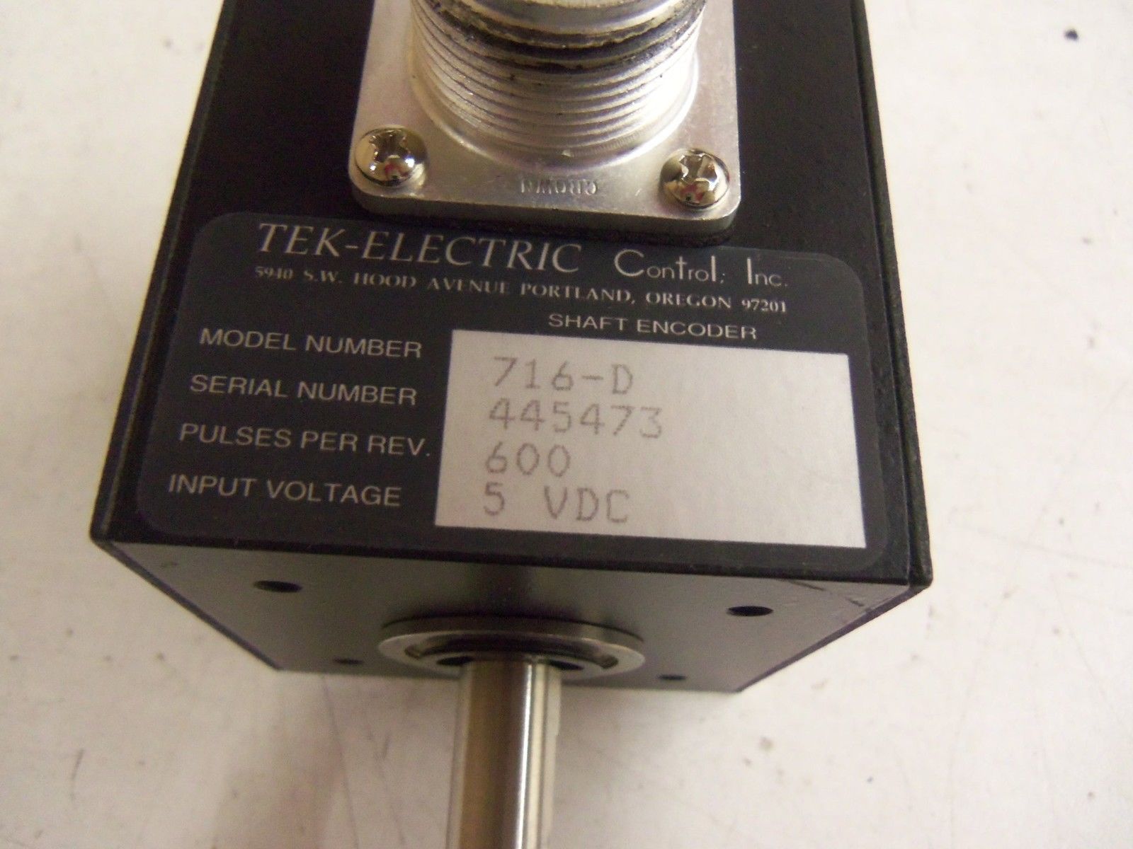 TEK-ELECTRIC CONTROL, INC. 716-D  *NEW NO BOX*