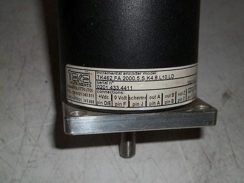 TEKEL ENCODER TK462.FA.2000.5.S.K4.8.L10.LD *USED*