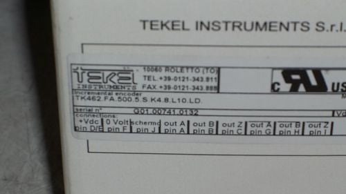 TEKEL ENCODER TK462.FA.500.5.S.K4.8.L10.LD *NEW IN BOX*