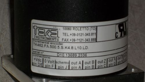 TEKEL INCREMENTAL ENCODER TK462.FA.500.5.S.K4.8.L10.LD *USED*