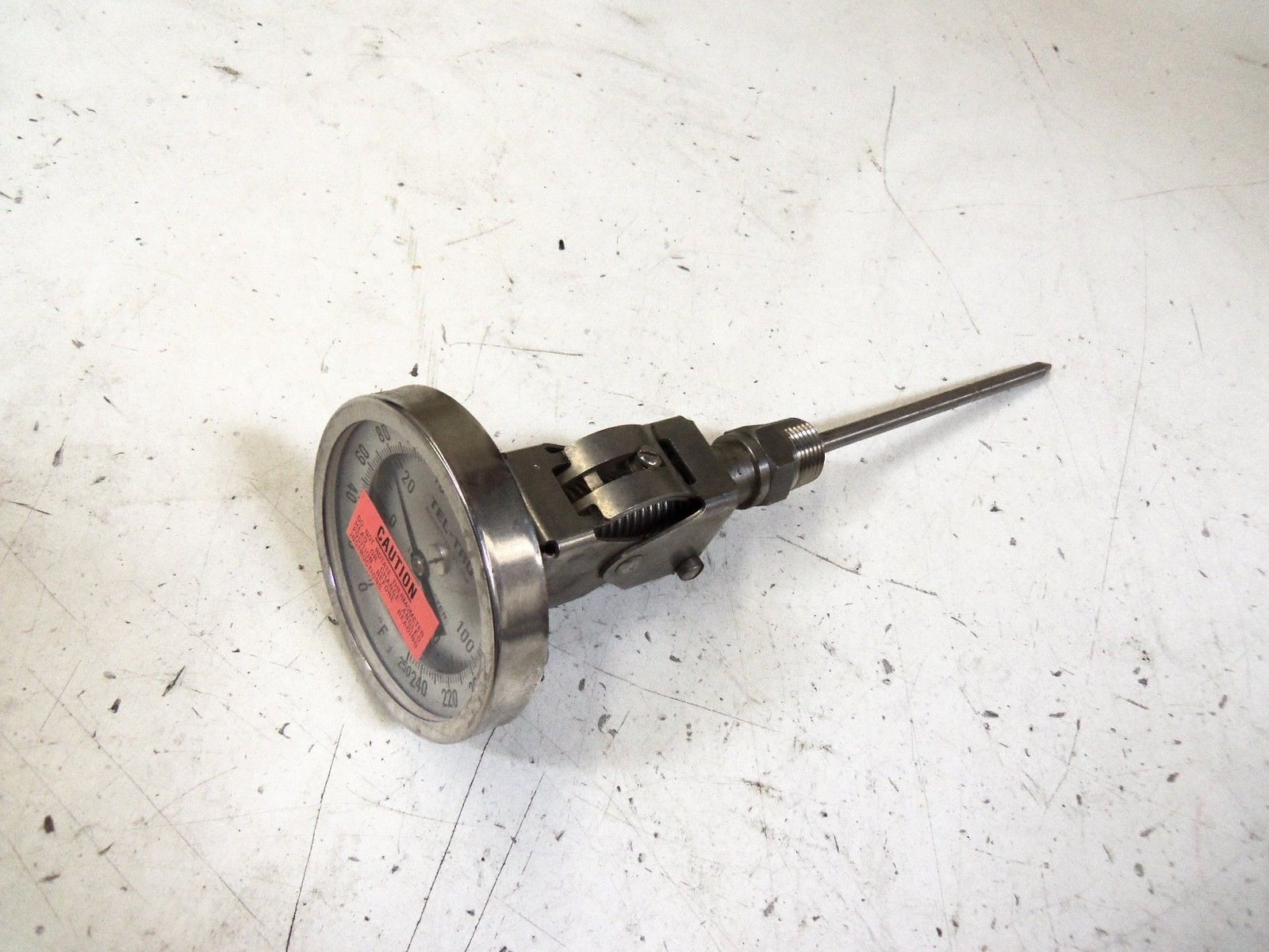 TEL-TRU 0-250 F THERMOMETER *USED*