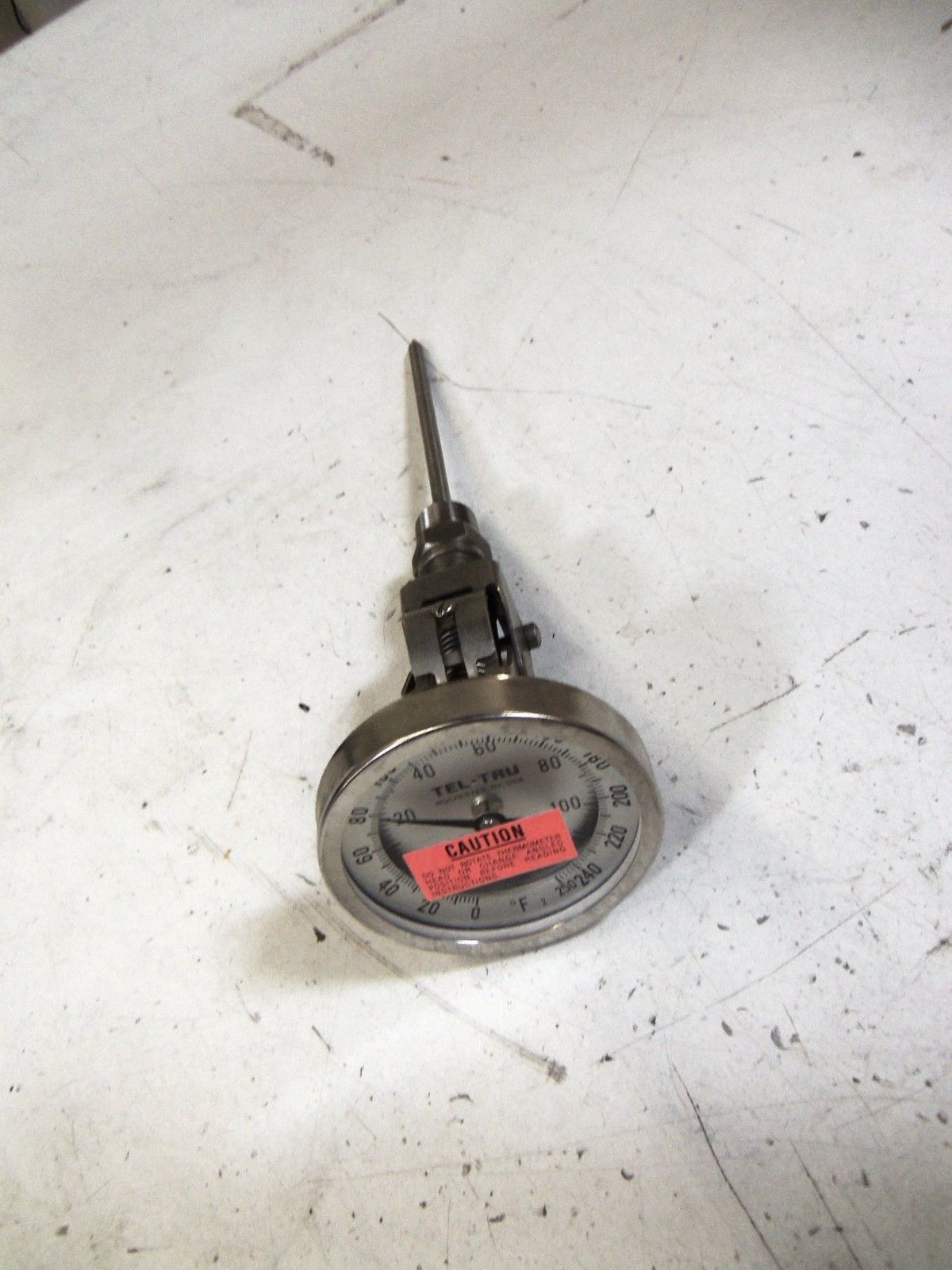 TEL-TRU 0-250 F THERMOMETER *USED*