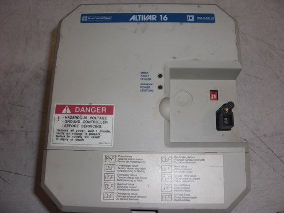 TELEMECANIQUE ALTIVAR16 ATV16U29N4 AC DRIVE 2HP *USED*