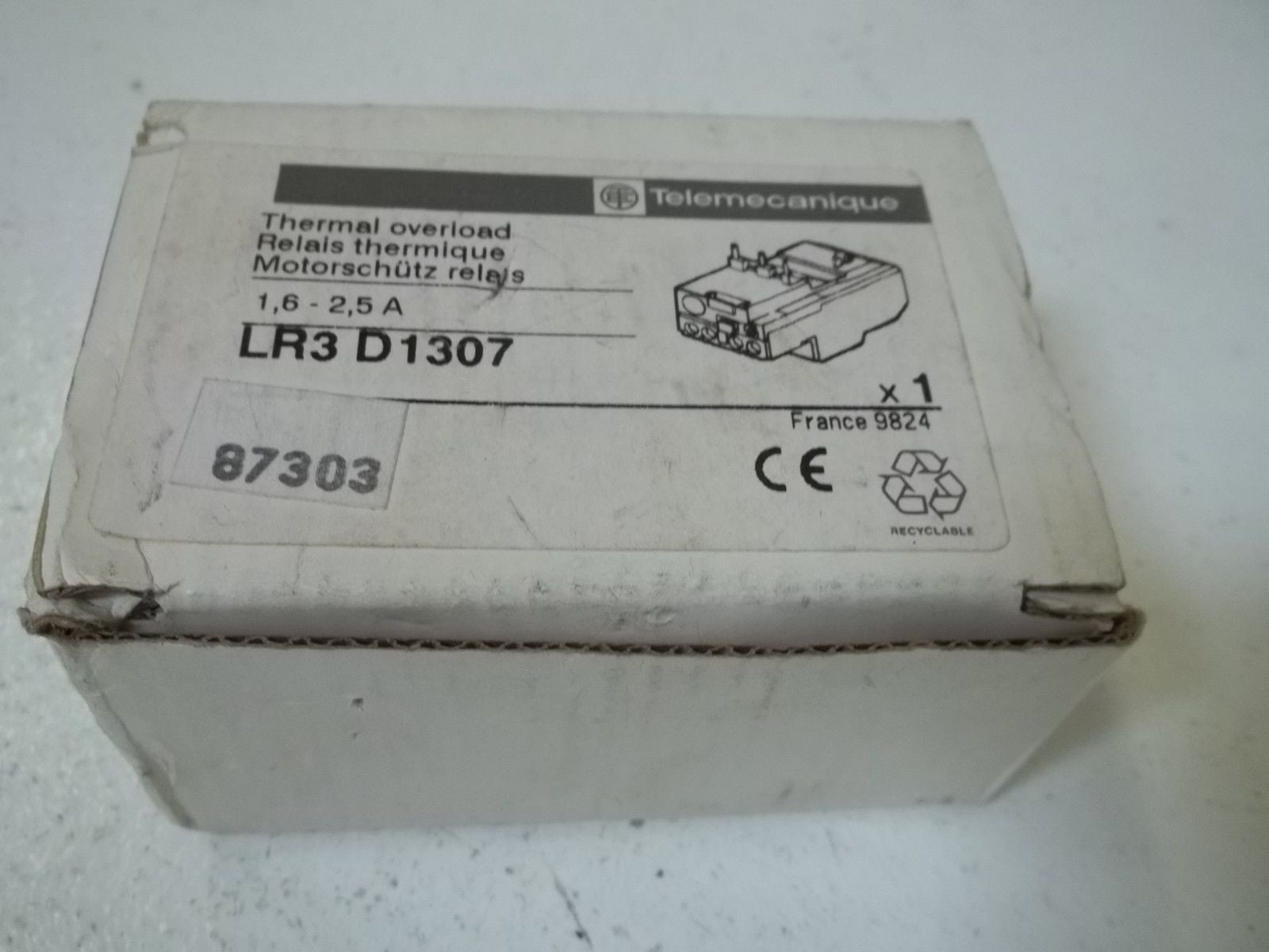 TELEMECANIQUE LR3 D1307 THERMAL OVERLOAD *NEW IN BOX*