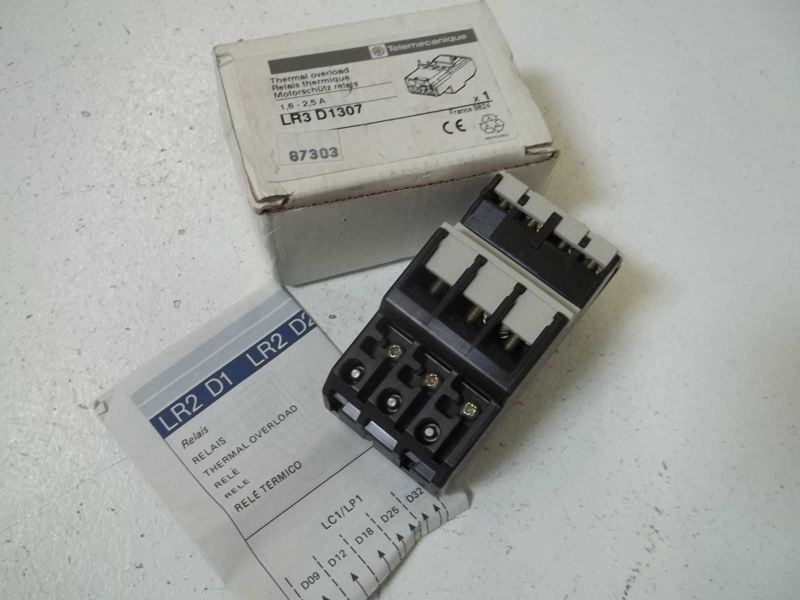 TELEMECANIQUE LR3 D1307 THERMAL OVERLOAD *NEW IN BOX*
