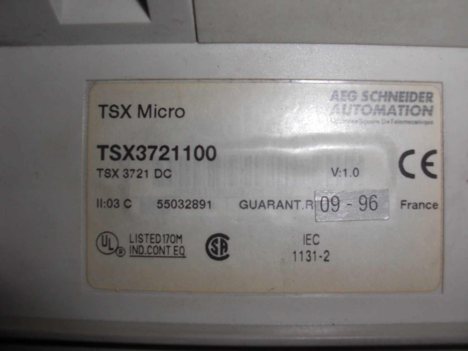 TELEMECANIQUE TSX37-21100 *USED*