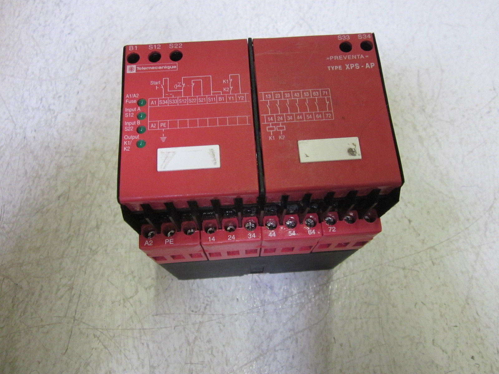 TELEMECANIQUE XPS-AP3440 SAFETY RELAY 115VAC *USED*