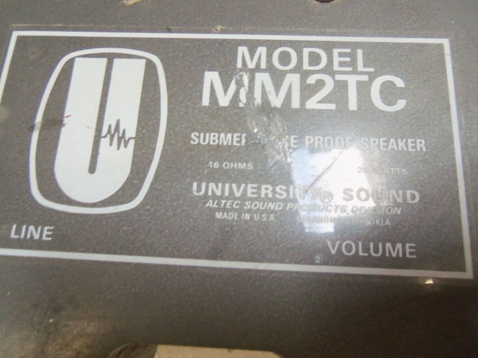TELEX MM2TC SUBMERGENCE PROOF-SPEAKER *NEW*