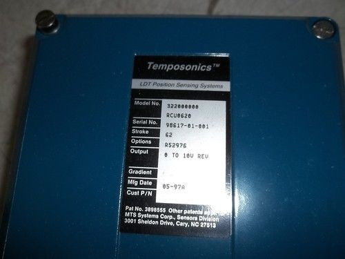 MTS TEMPOSONICS 322000000-RCU0620 LDT POSITION SENSING SYSTEM 0-10V *NEW NO BOX*