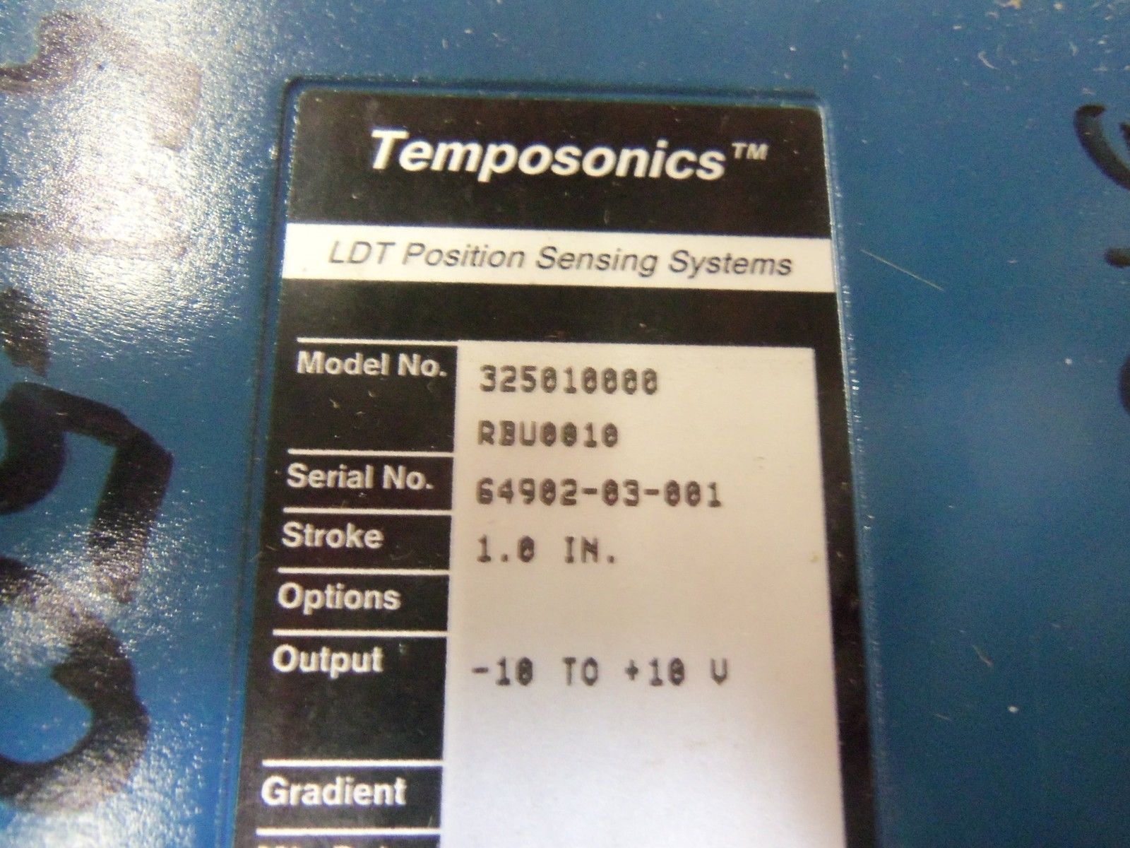 MTS TEMPOSONICS 325010000-RBU0010 POSITION SENSING SYSTEMS -10-+10V *NEW NO BOX*
