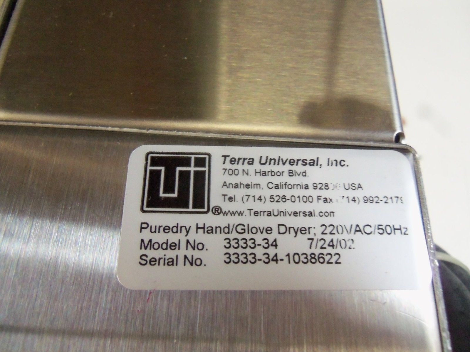 TERRA UNIVERSAL 3333-34 *USED*