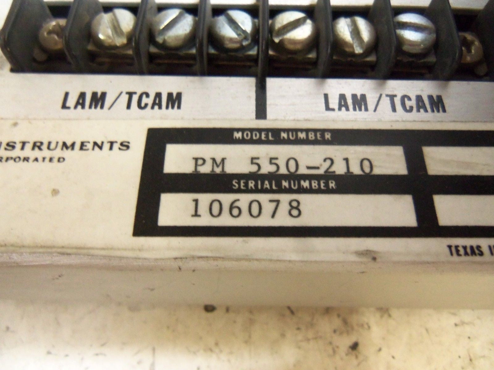 TEXAS INSTRUMENTS PM550-210 POWER SUPPLY MODULE *USED*