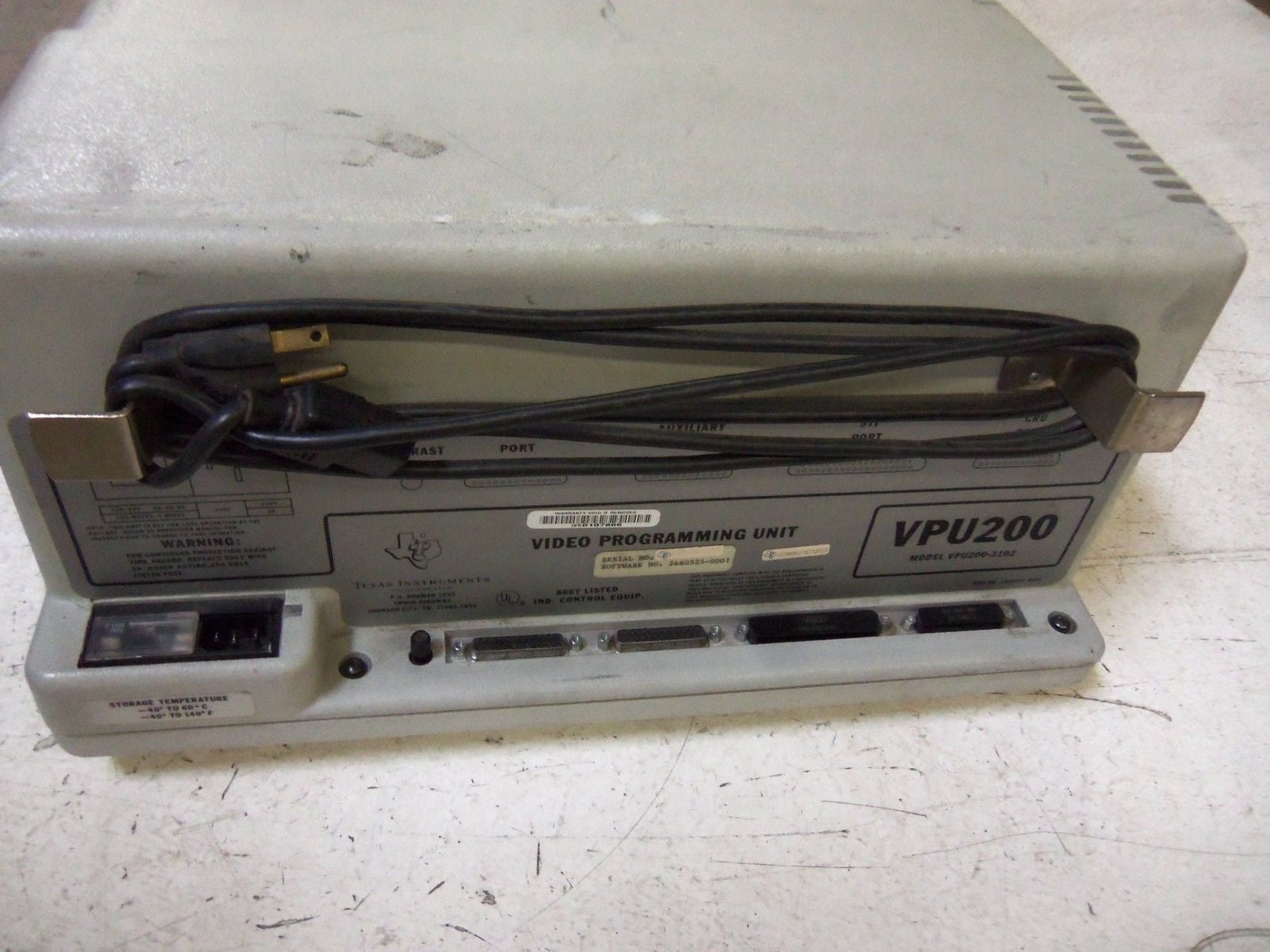 TEXAS INSTRUMENTS VPU200-3102 PROGRAMMER W/ INTEGRATED KEYBOARD *USED*
