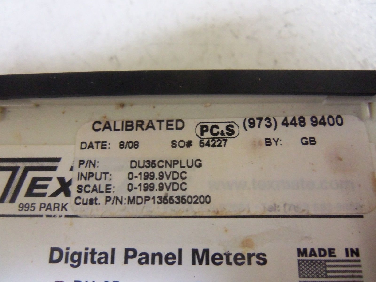 TEXMATE DU35CNPLUG *USED*