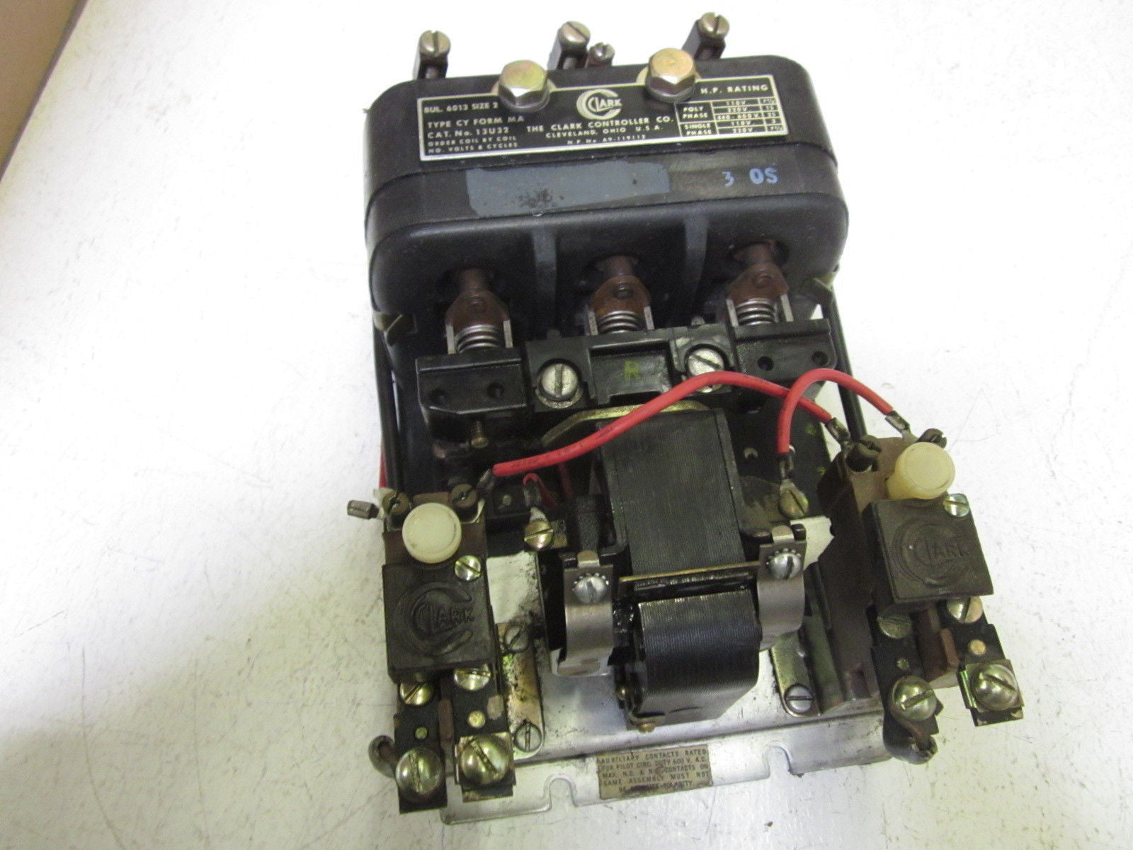 THE CLARK CONTROLLER CO. 13U32 SIZE 2 600V *USED*