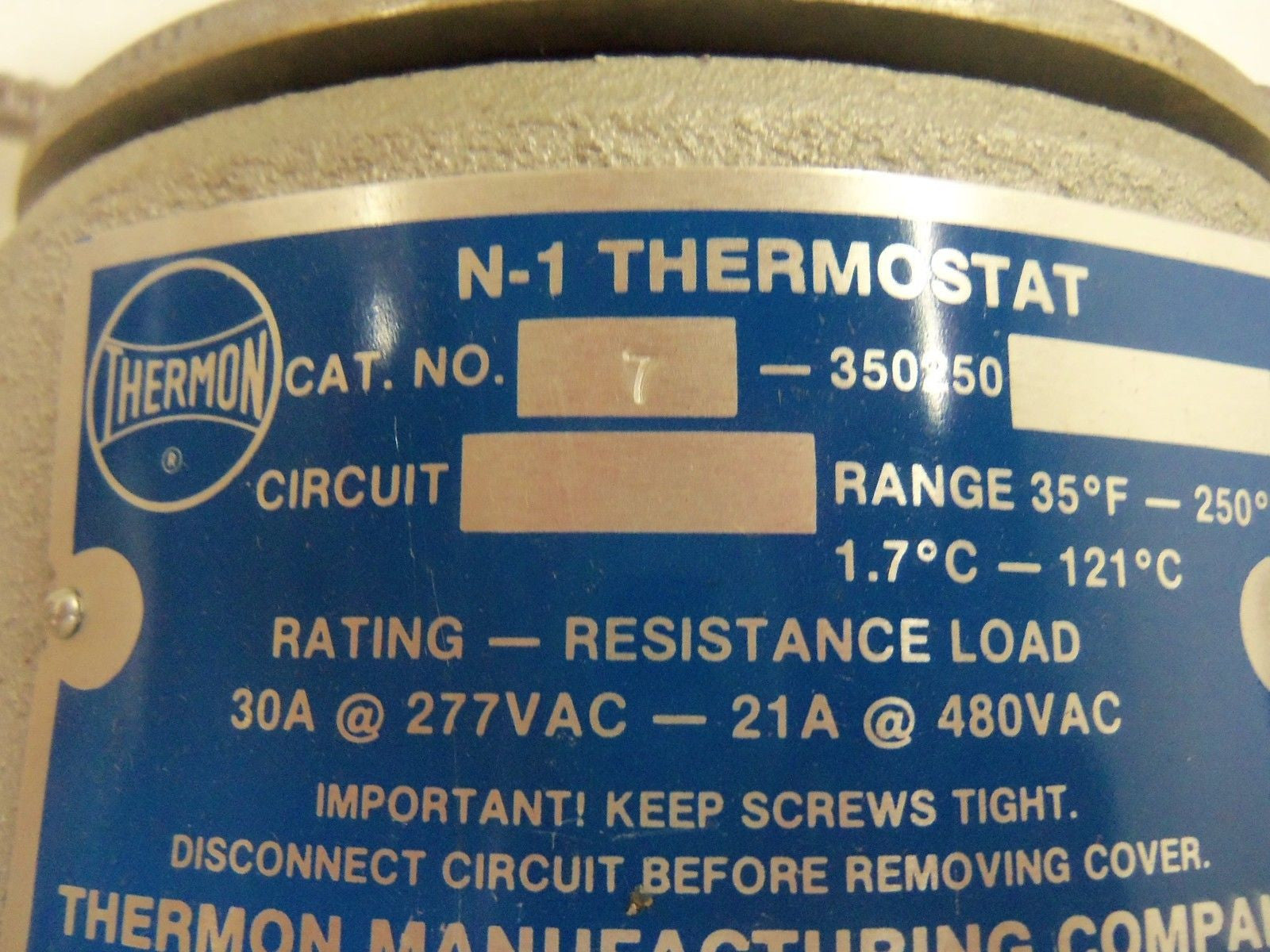 THERMON 7-350250 THERMOSTAT *NEW IN BOX*