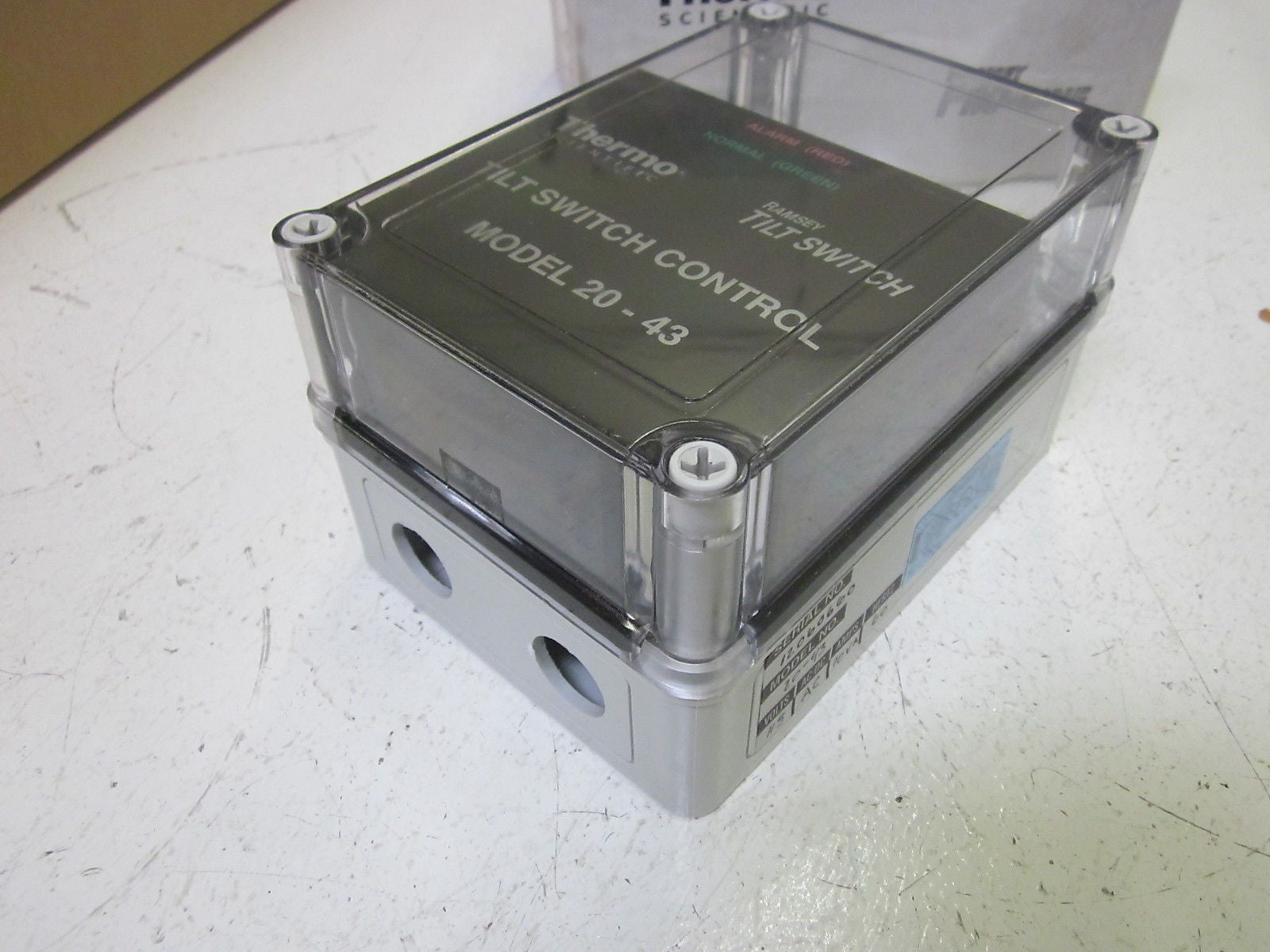 THERMO SCIENTIFIC 081659 TILT SWITCH CONTROL MODEL 20-43 *USED*