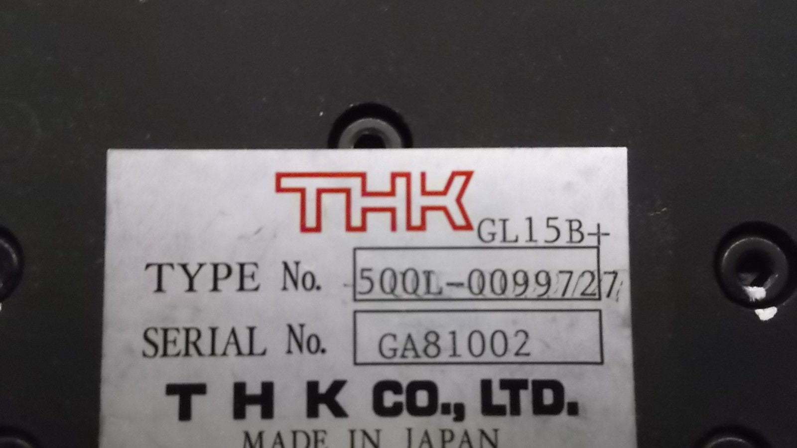 THK GL15B+500L-0099727 ACTUATOR RAIL *NEW IN BOX*
