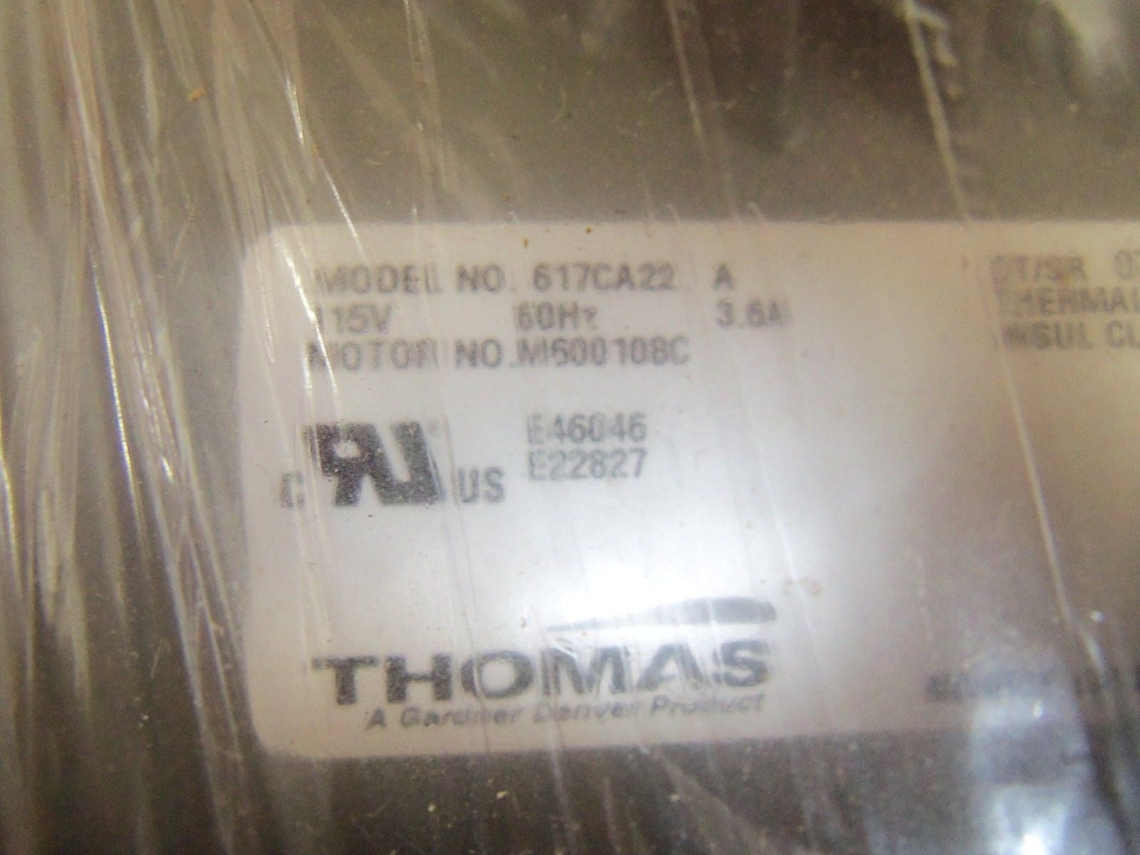 THOMAS 617CA22A PUMP *NEW IN BOX*