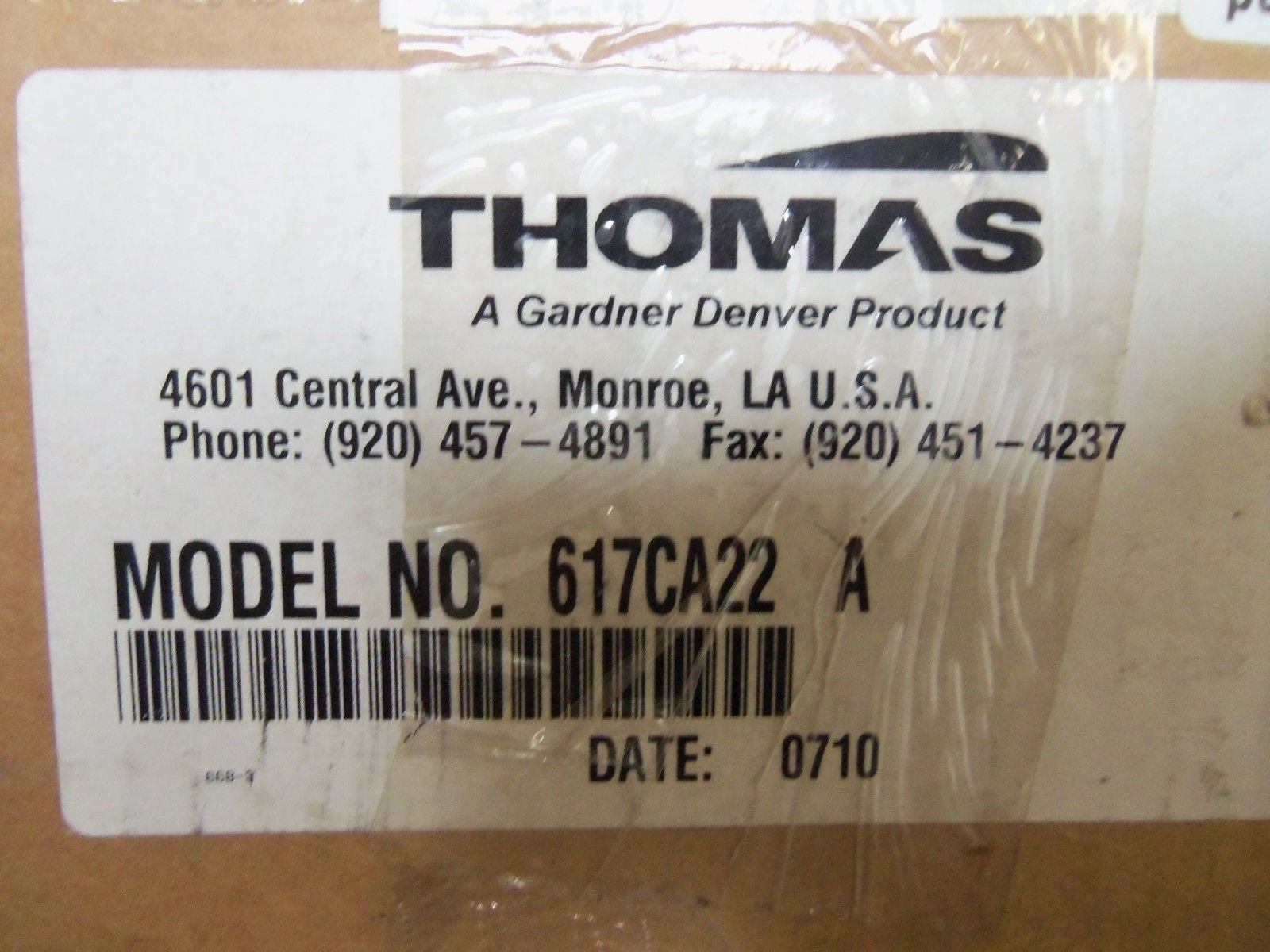 THOMAS 617CA22A PUMP *NEW IN BOX*