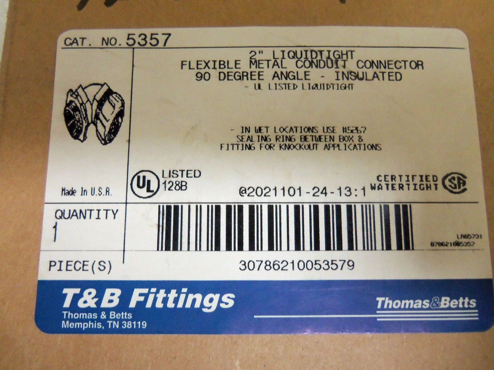 THOMAS & BETTS 5357 CONDUIT *NEW IN BOX*
