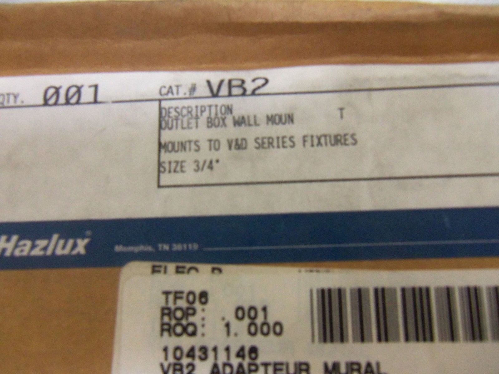 THOMAS & BETTS VB2 *NEW IN BOX*