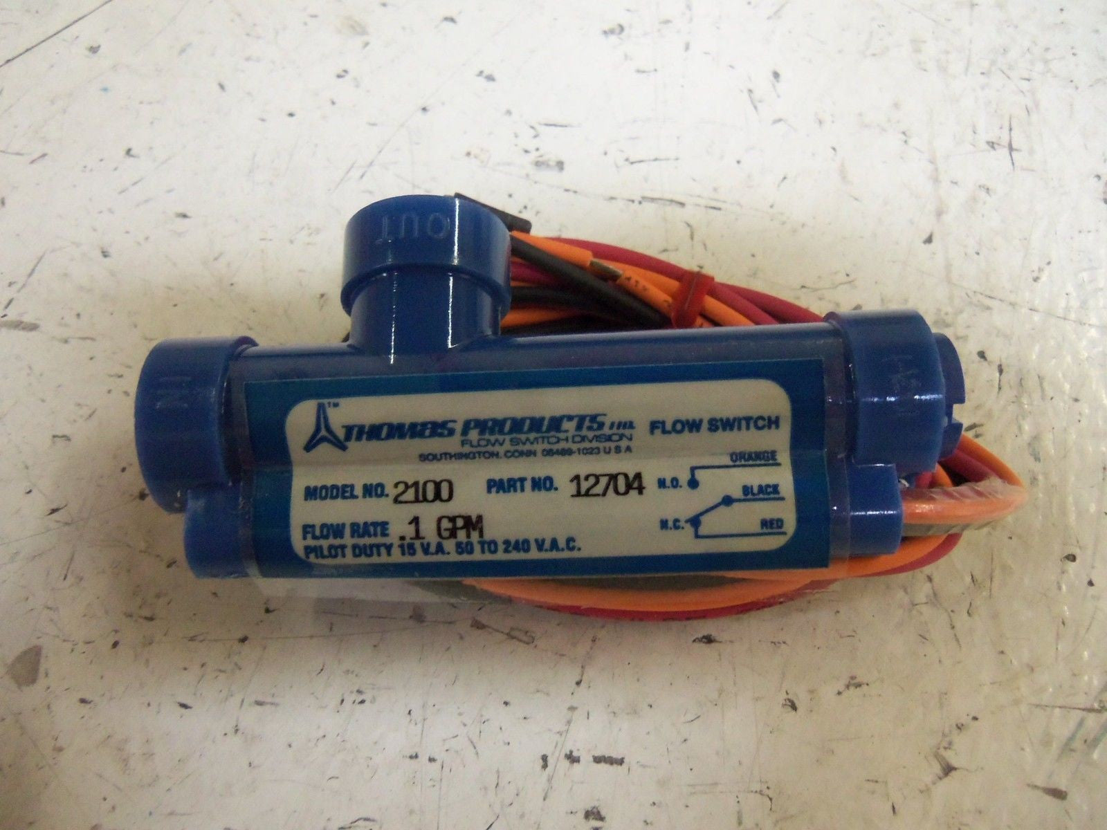 THOMAS PRODUCTS 2100 FLOW SWITCH *NEW IN BOX*