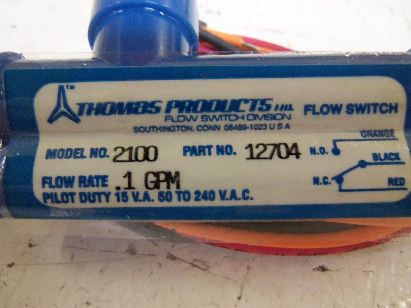 THOMAS PRODUCTS 2100 FLOW SWITCH *NEW IN BOX*