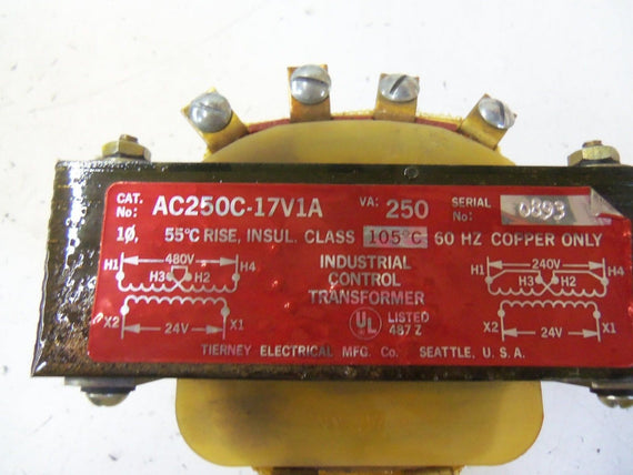 TIERNEY ELECTRICAL MFG. CO. AC250C-17V1A *NEW NO BOX*