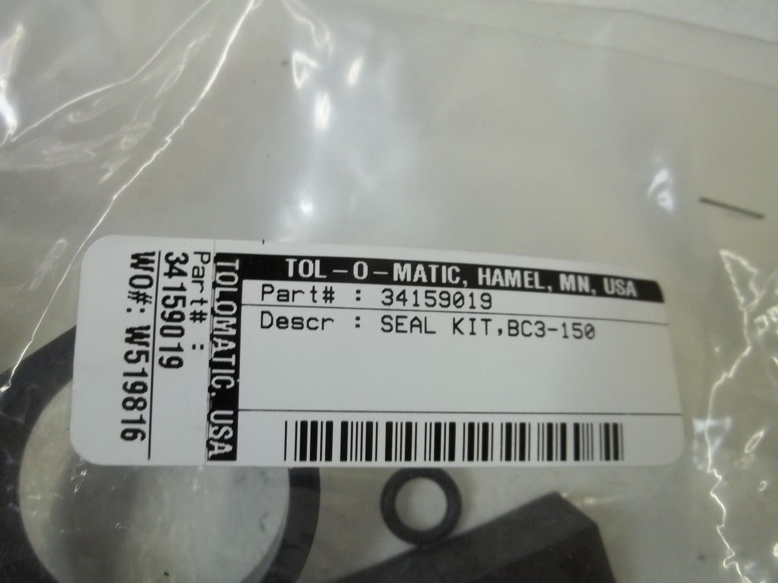 TOL-O-MATIC 34159019 SEAL KIT *NEW IN A BAG*