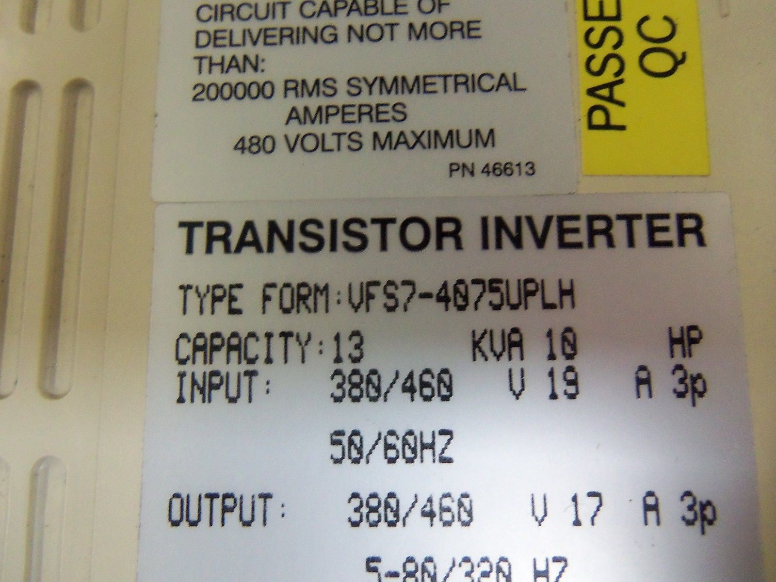 TOSHIBA VFS7-4075UPLH *NEW NO BOX*