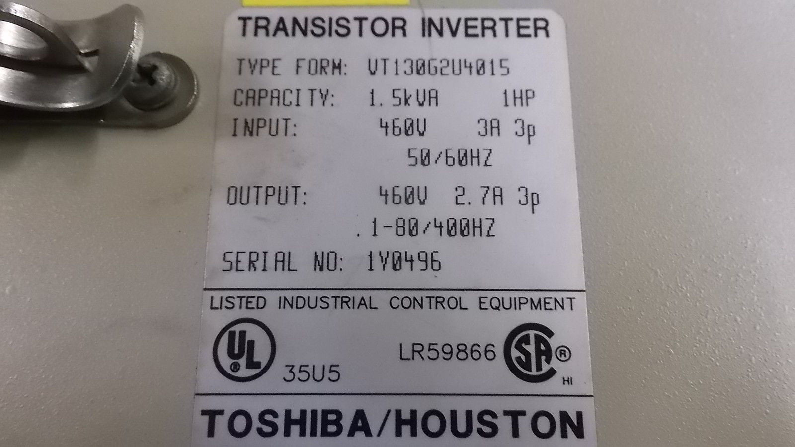 TOSHIBA VT130G2U4015 DRIVE *USED*