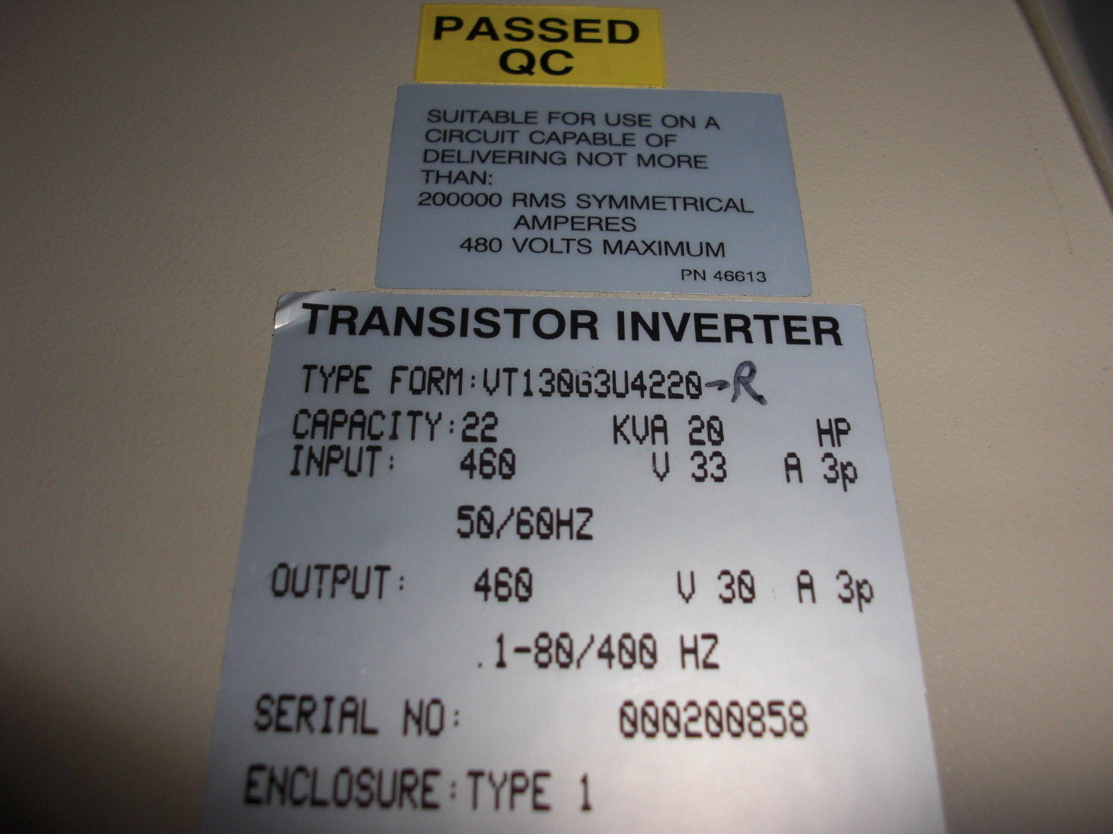 TOSHIBA VT130G3U4220-R *USED*