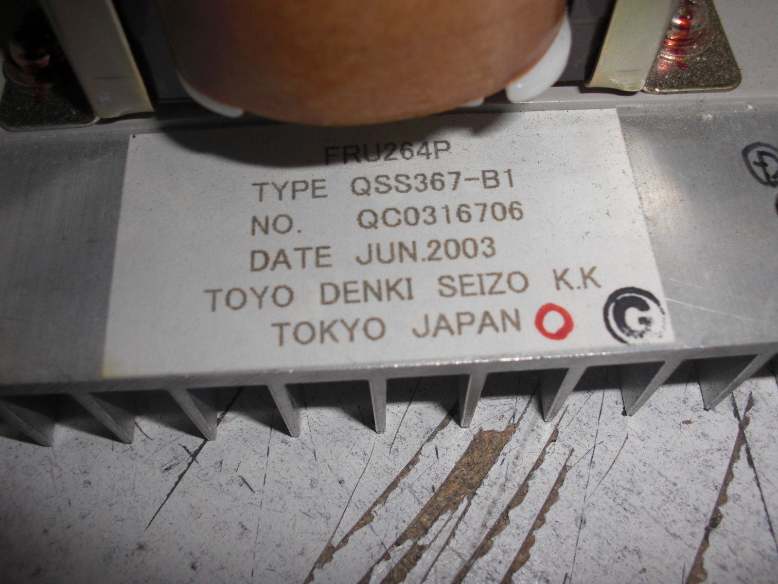 TOYO DENKI JAPAN QSS367-B1 *USED*