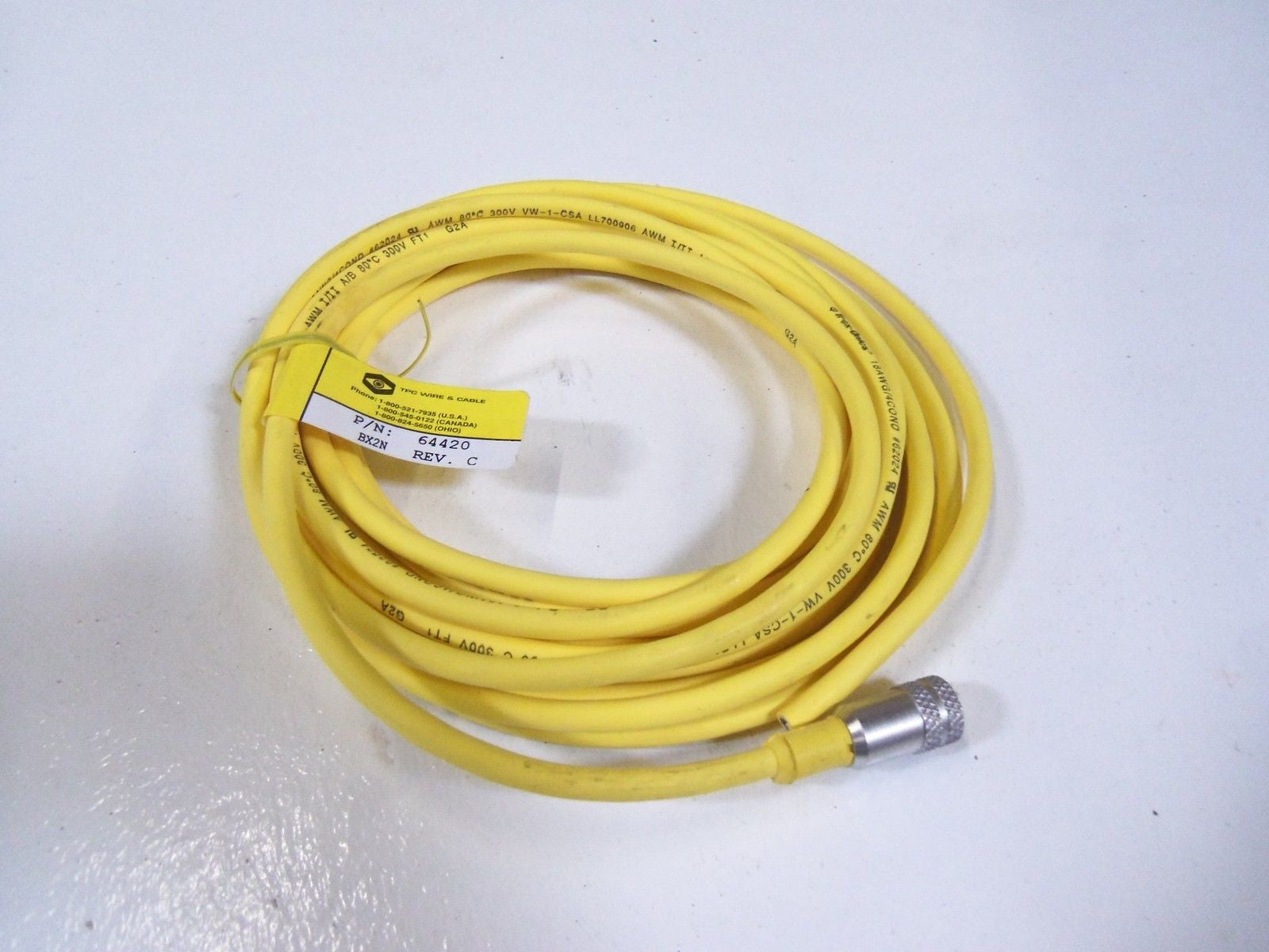 TPC WIRE & CABLE 4P FEMALE PLUG 6 METER 64420 *NEW NO BOX*