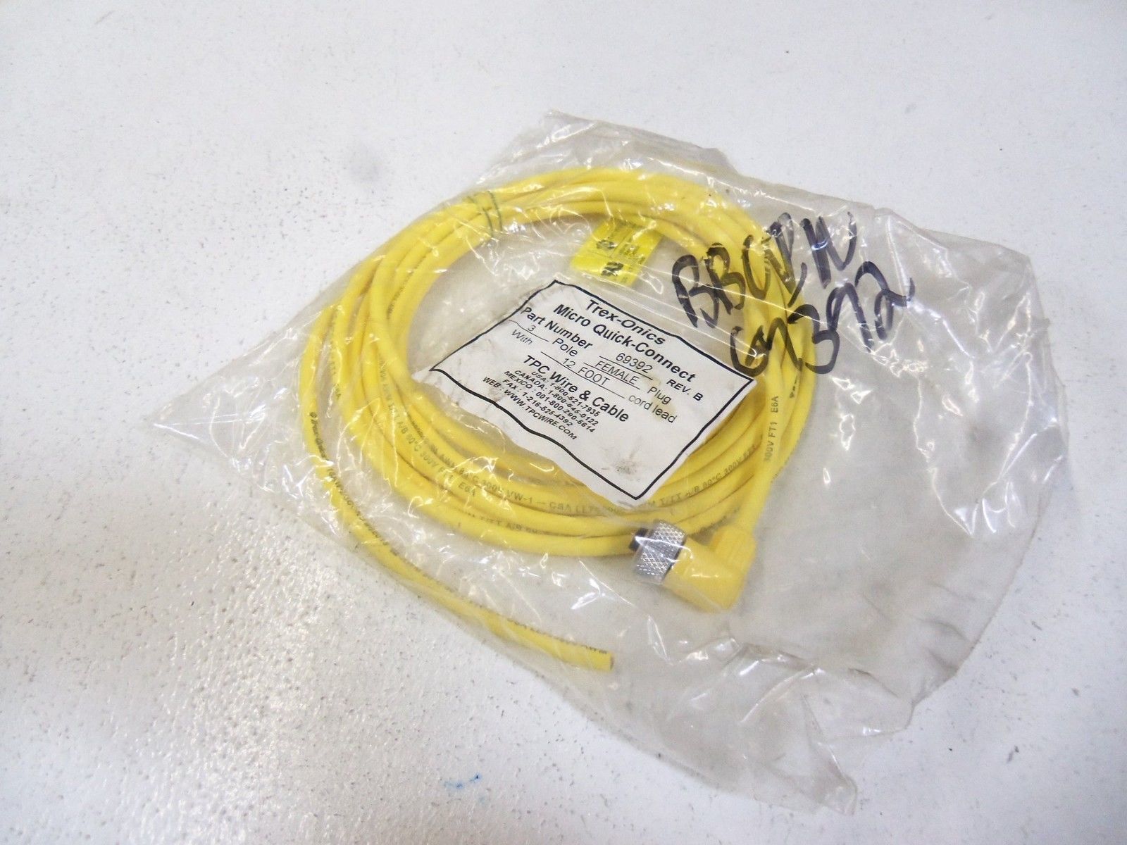 TPC WIRE & CABLE 69392 * NEW IN BAG *