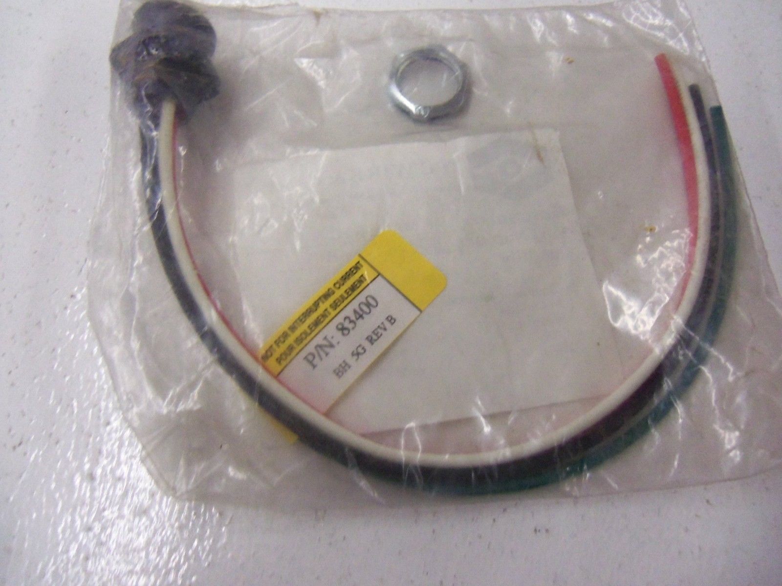 TPC WIRE & CABLE 83400 CORDSET *NEW IN FACTORY BAG*