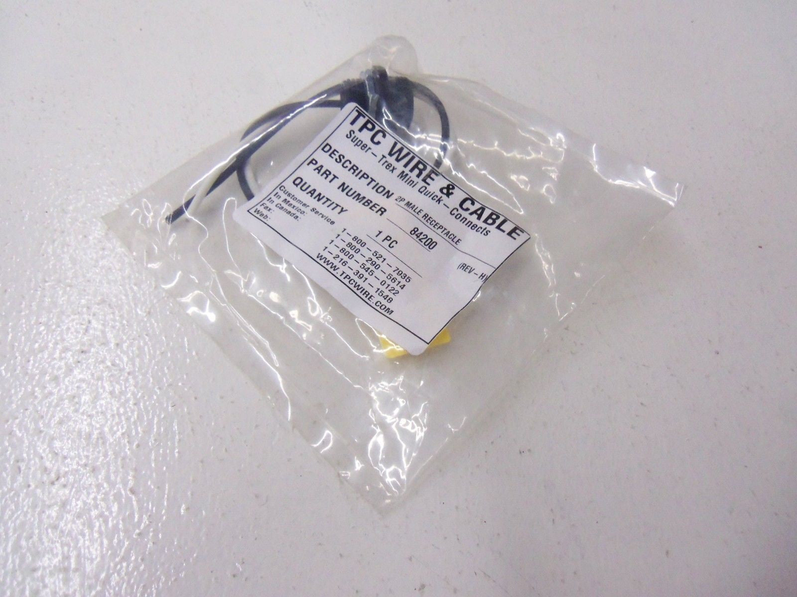 TPC WIRE & CABLE 84200 REV.H*NEW IN BAG*