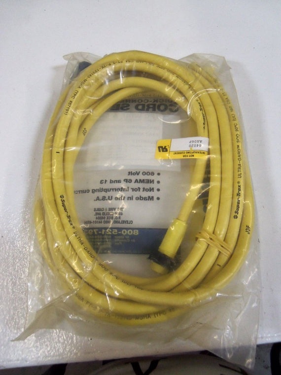 TPC WIRE & CABLE MALE PLUG 2P 20FT 84020 *NEW IN FACTORY BAG*