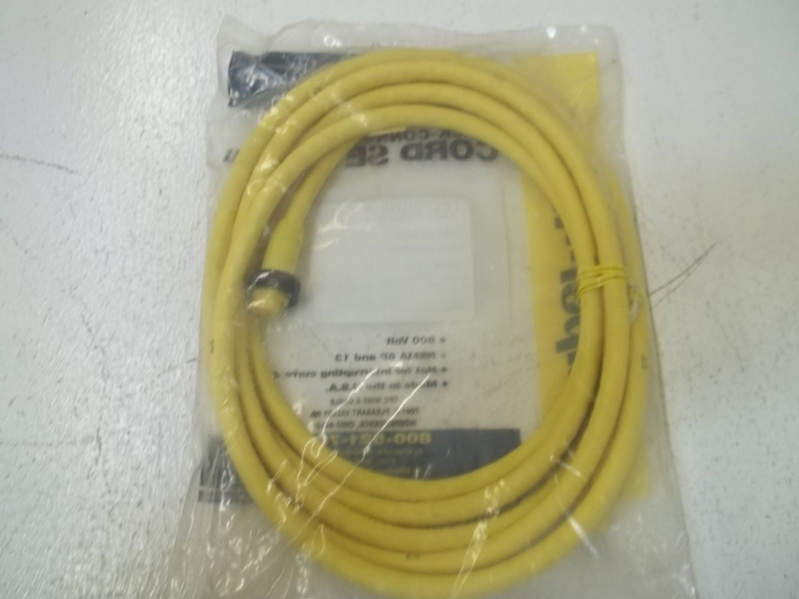 TPC SUPER-TREX 84312 QUICK-CONNECT CORDSET *NEW IN FACTORY BAG*