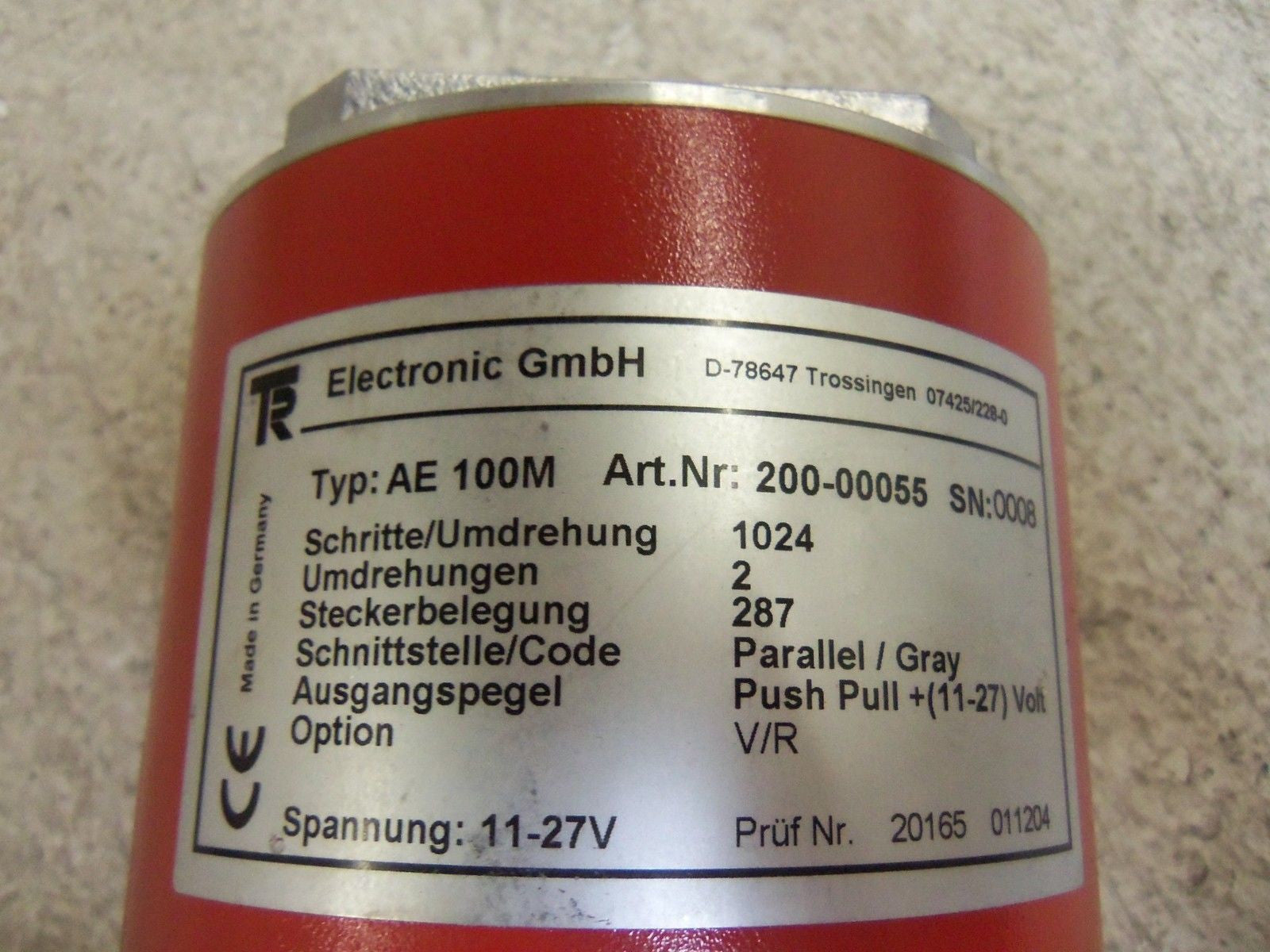 TR ELECTRONIC AE100M ENCODER *USED*